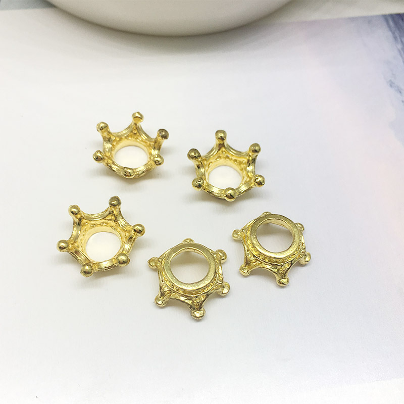MYK3628-100 pieces/bag of 3D mini crown alloy DIY jewelry accessories