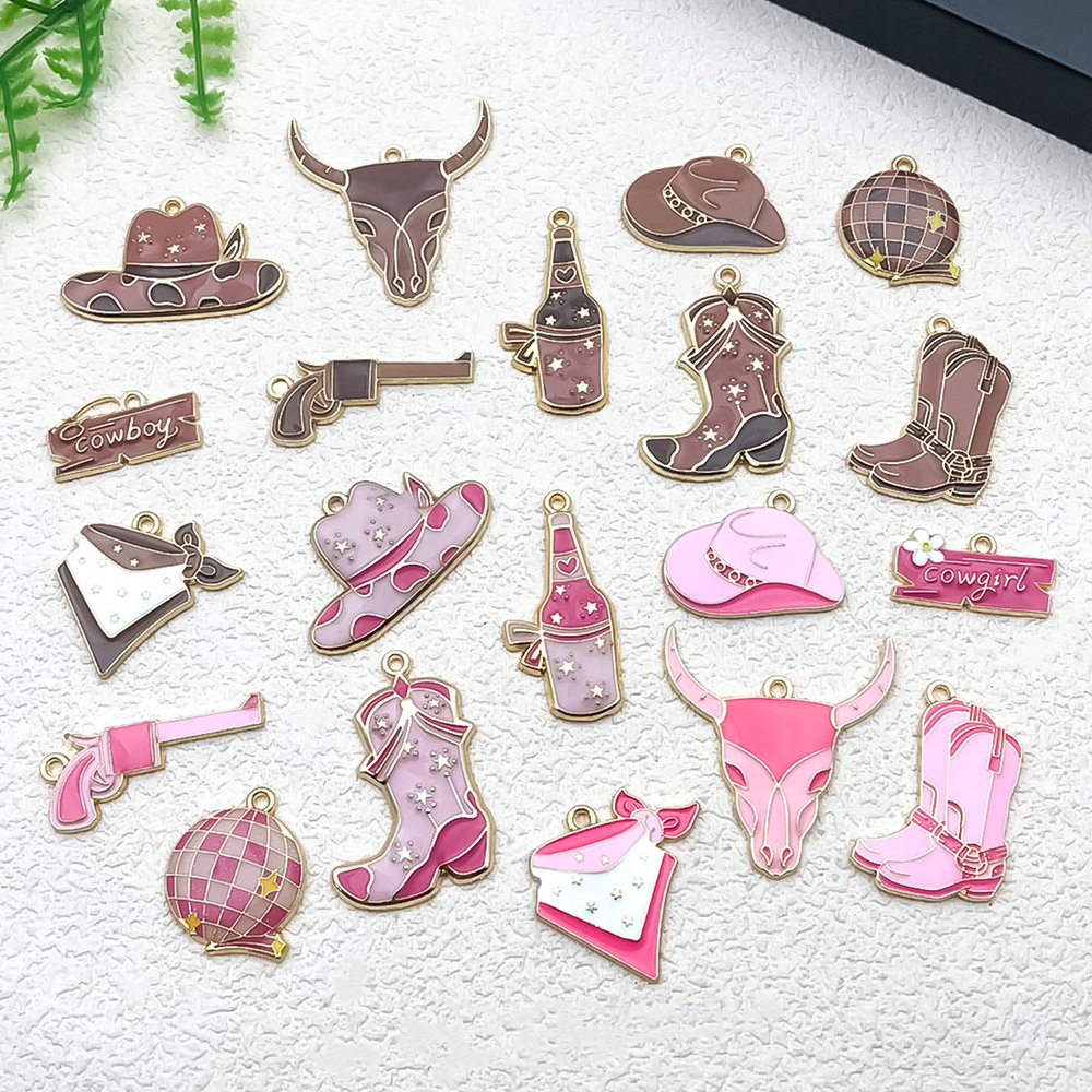 MYK3625-Mixed 20 pieces/bag Western cowboy dripping alloy DIY jewelry accessories
