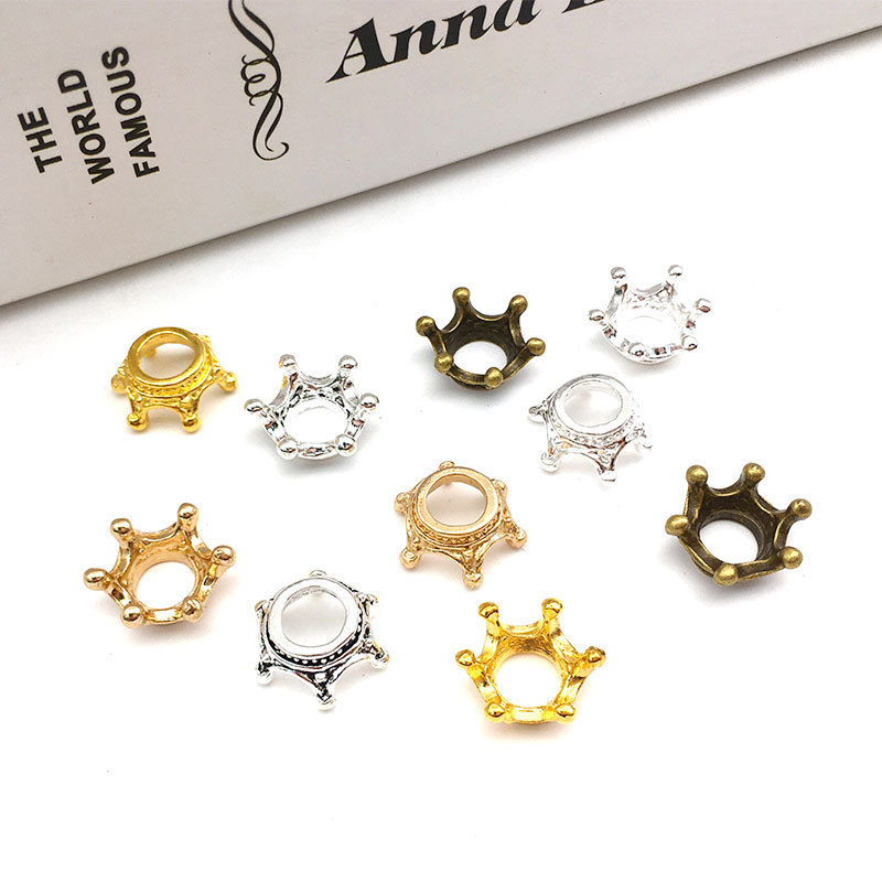 MYK3628-100 pieces/bag of 3D mini crown alloy DIY jewelry accessories