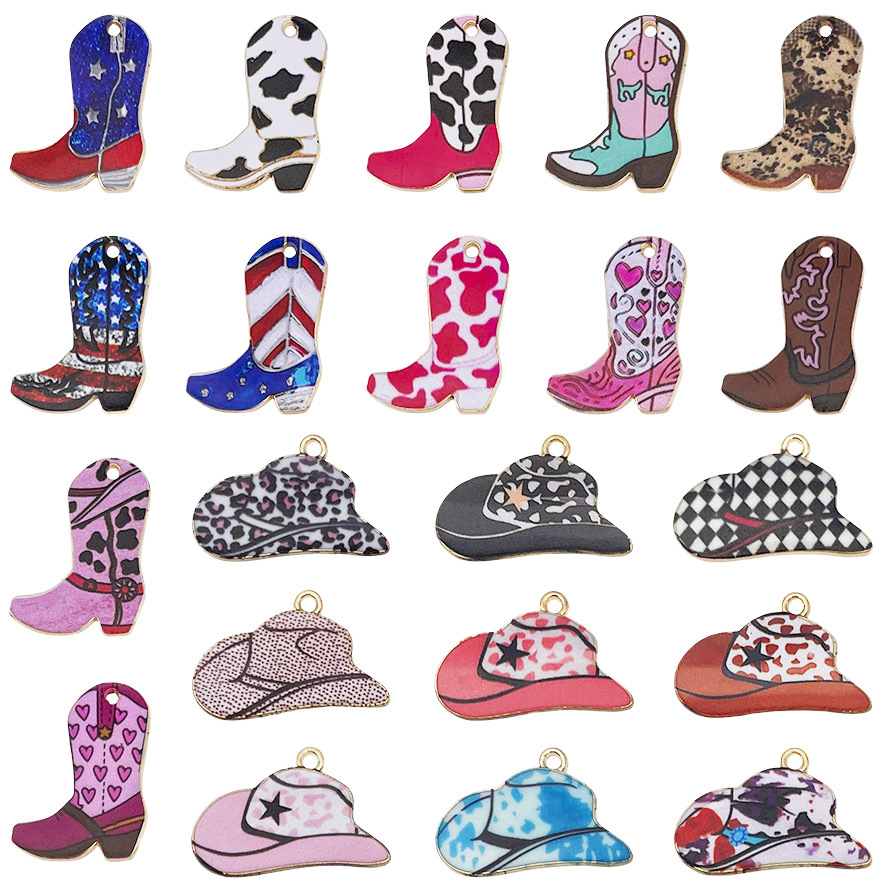 MYK3625-Mixed 20 pieces/bag Western cowboy dripping alloy DIY jewelry accessories