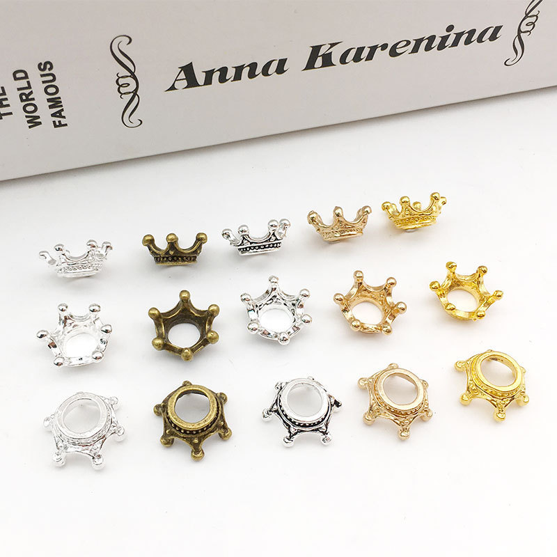 MYK3628-100 pieces/bag of 3D mini crown alloy DIY jewelry accessories