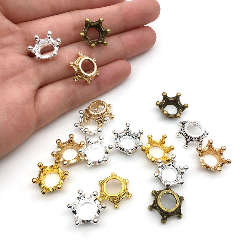 MYK3628-100 pieces/bag of 3D mini crown alloy DIY jewelry accessories