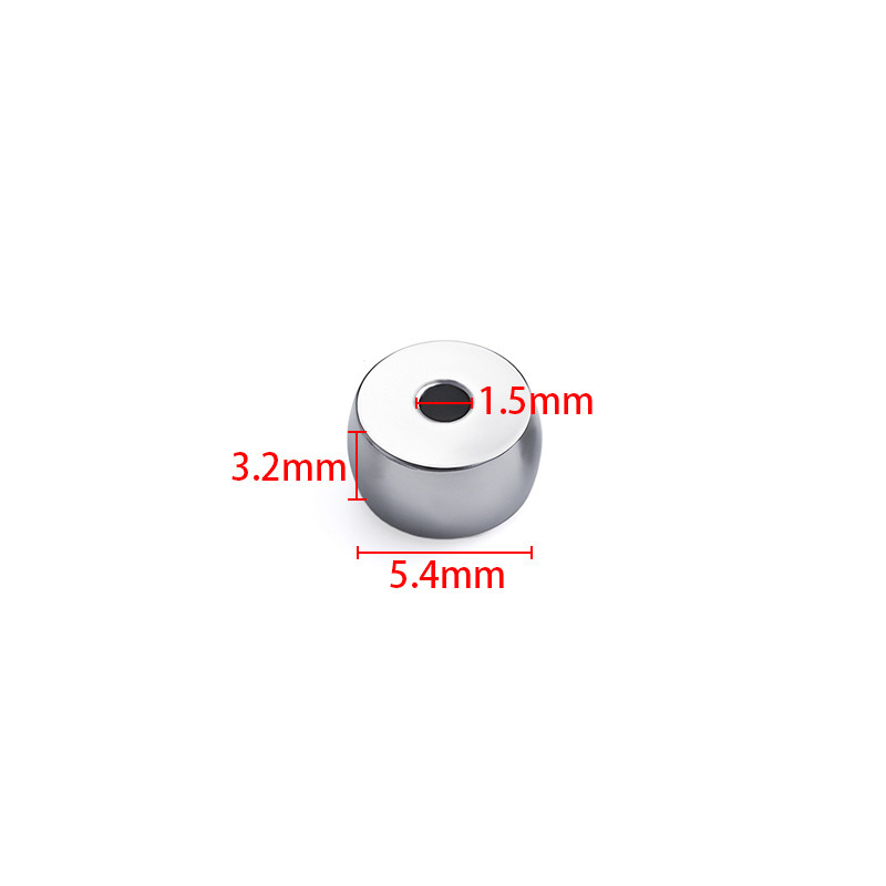 MYK3658-100 pieces/bag of flat oval thickened stainless steel DIY spacer beads