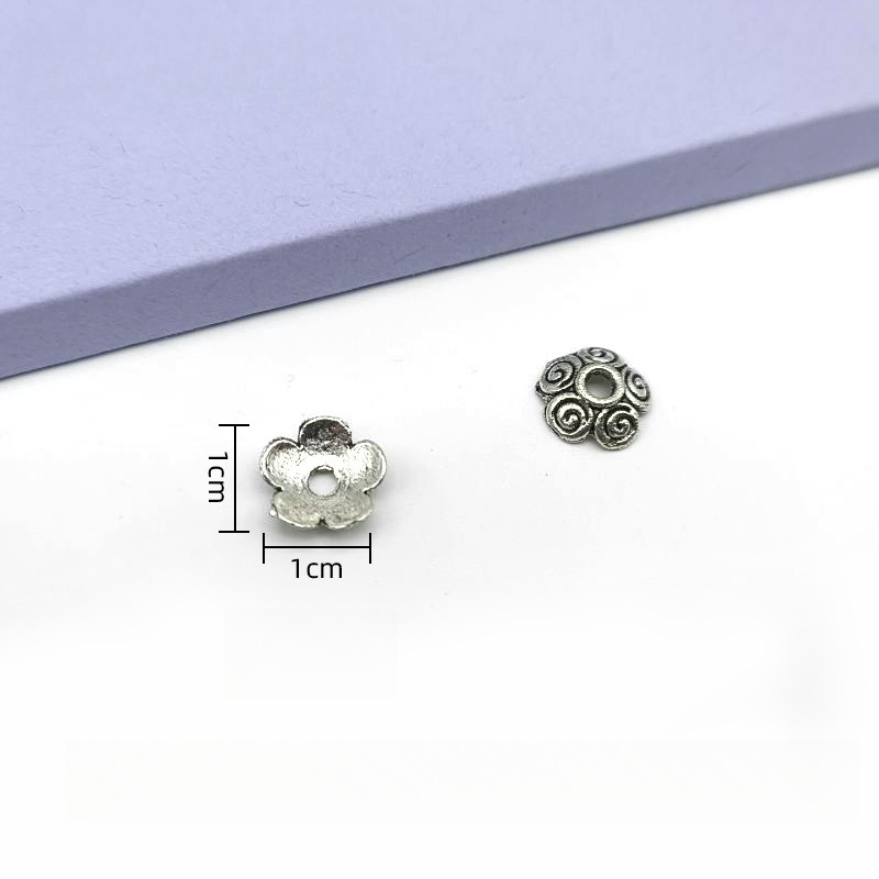 500pcs/bag Alloy Flower Holder with Hollowed-out Petals - DIY Accessories