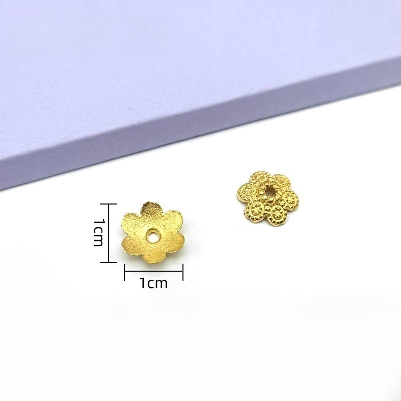 500pcs/bag Alloy Flower Holder with Hollowed-out Petals - DIY Accessories