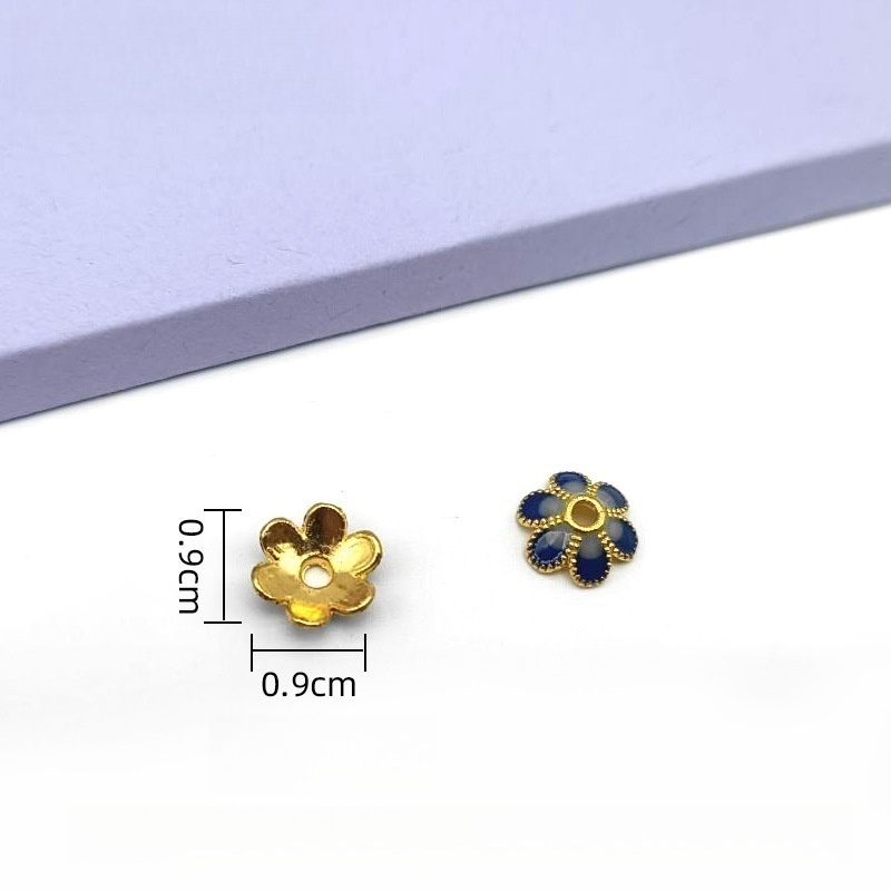500pcs/bag Alloy Flower Holder with Hollowed-out Petals - DIY Accessories