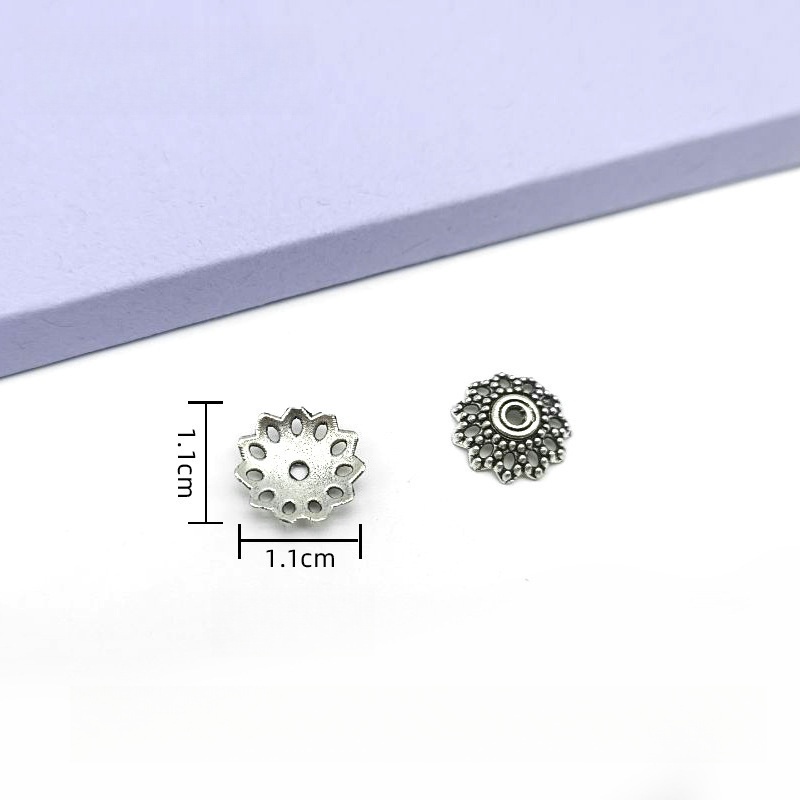 500pcs/bag Alloy Flower Holder with Hollowed-out Petals - DIY Accessories