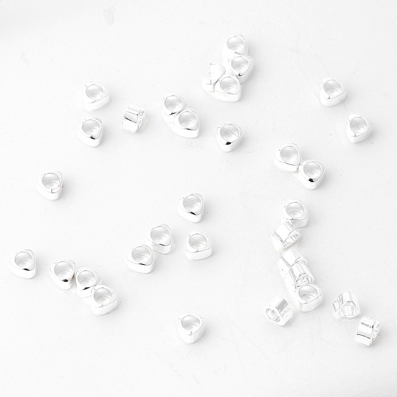 MYK3678-100 pieces/bag of 18K small gold loose beads and triangular spacers