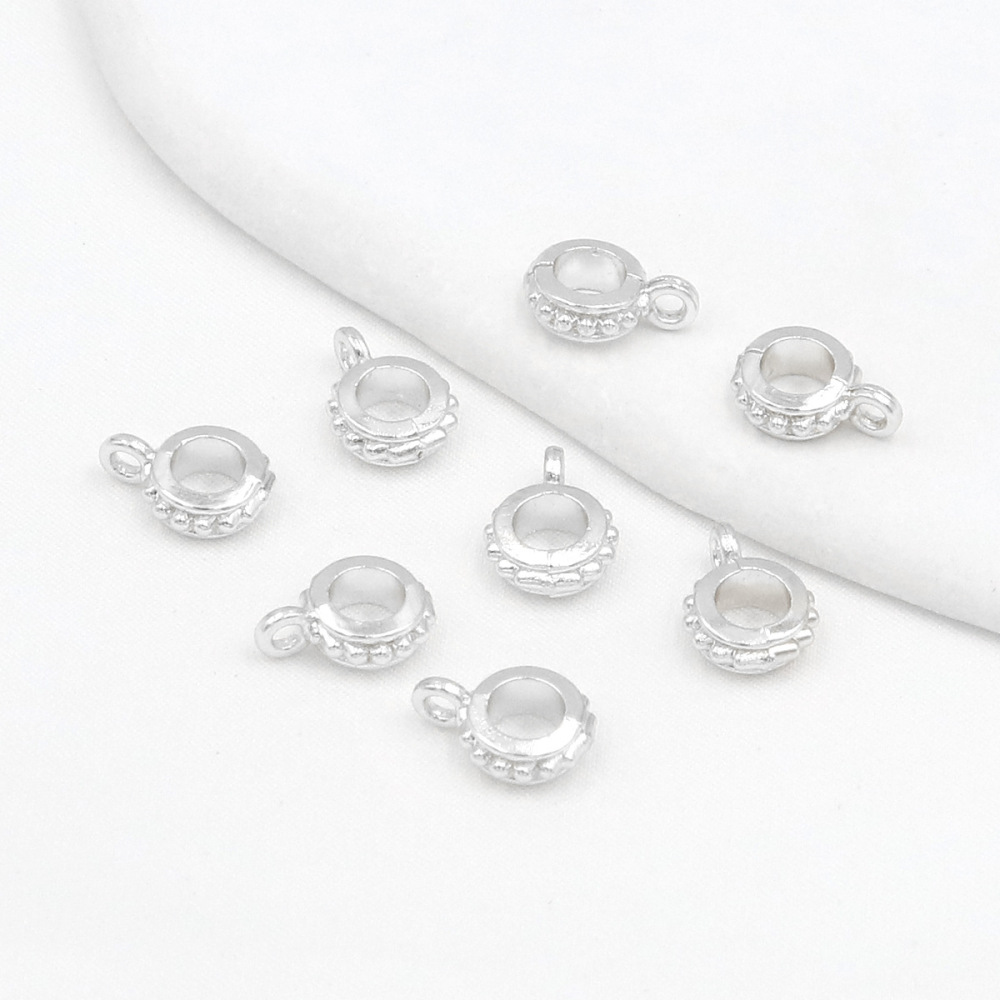 MYK3677-100 pieces/bag 18K gear pendant ring spacer beads