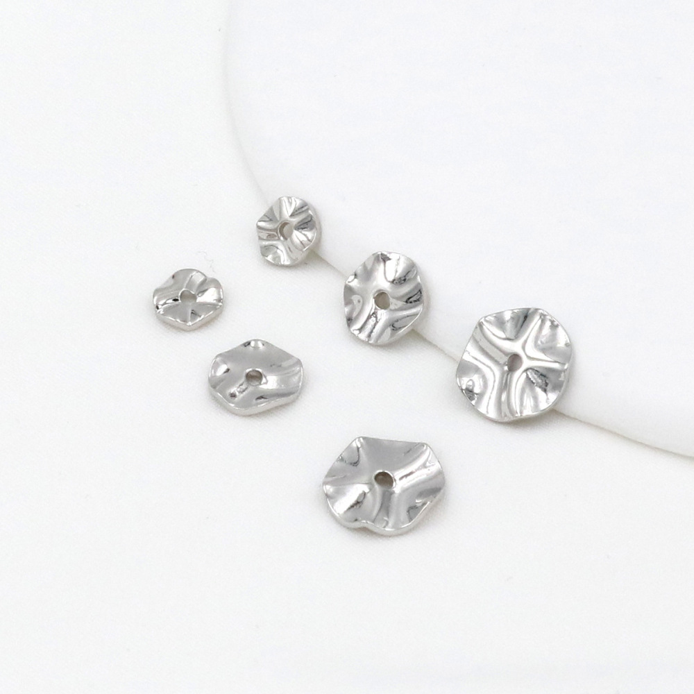 MYK3679-100 pieces/bag 18k Water Ripple Spacer DIY Beading Accessories