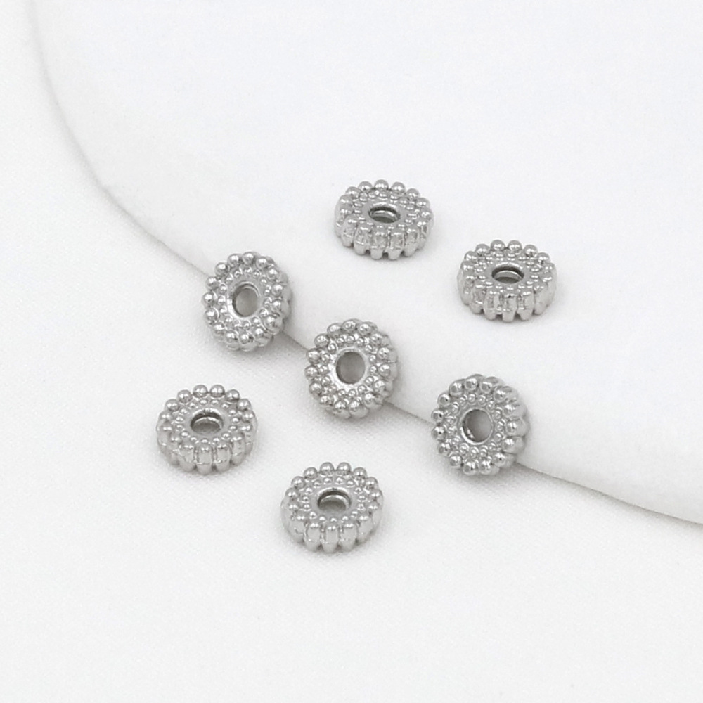 MYK3721-100 pieces/bag 18K gear spacer bead bracelet necklace accessory