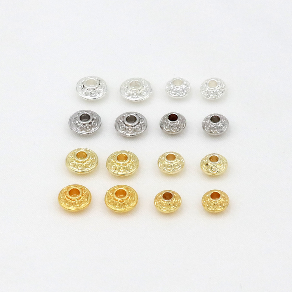 MYK3742-100 pieces/bag of 18K round UFO-shaped spacer beads