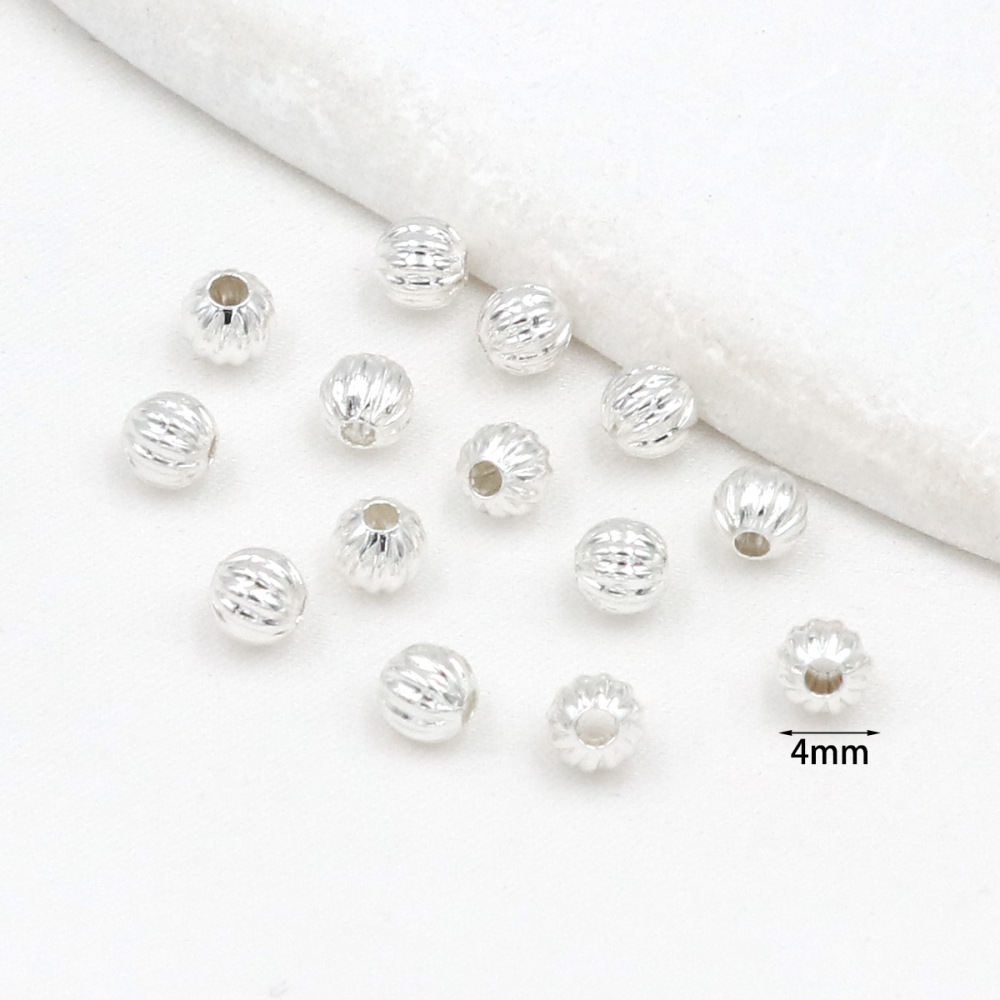 MYK3750-100 pieces/bag 18K Lantern Beads DIY Handmade Spacer Beads