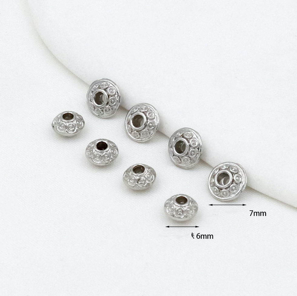 MYK3742-100 pieces/bag of 18K round UFO-shaped spacer beads