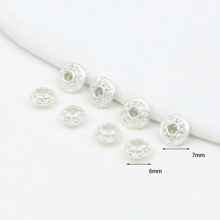 MYK3742-100 pieces/bag of 18K round UFO-shaped spacer beads