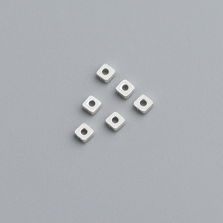 10PCS/BAG S925 Sterling Silver Small Spacer Beads - DIY Accessories