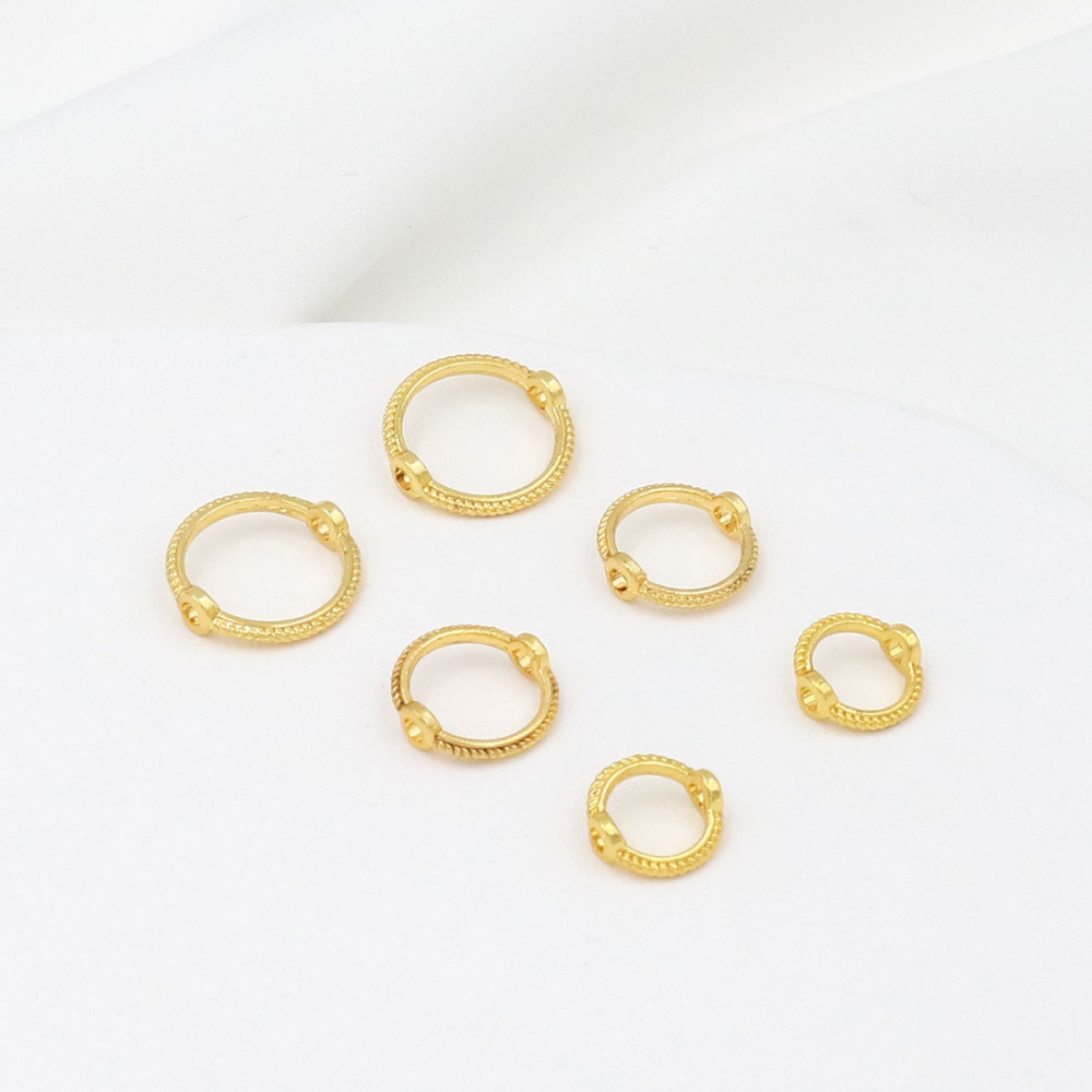 MYK3764-100 pieces/bag of lace-trimmed beaded rings