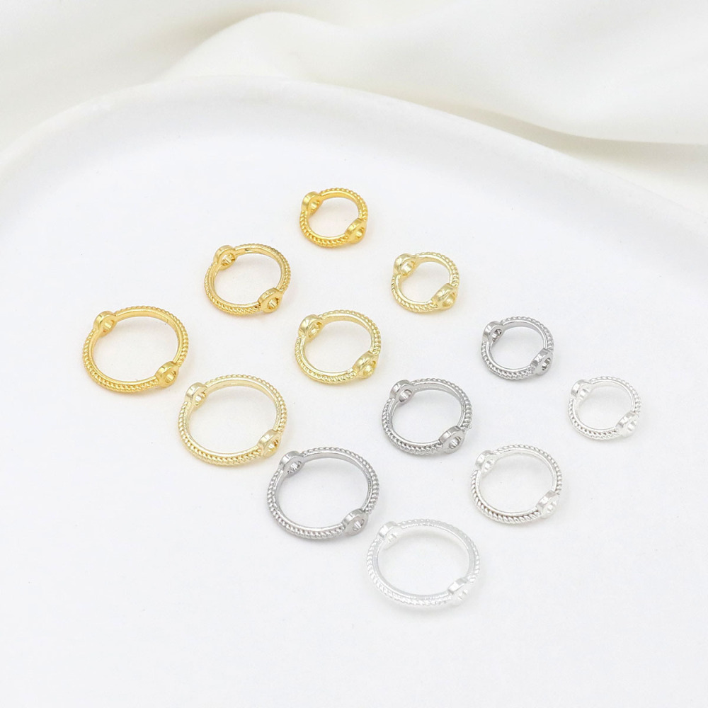 MYK3764-100 pieces/bag of lace-trimmed beaded rings