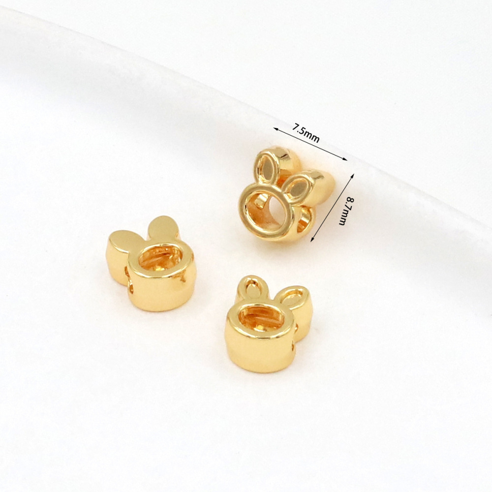 MYK3774-100 pieces/bag of 18K spacer bead DIY bracelet accessories