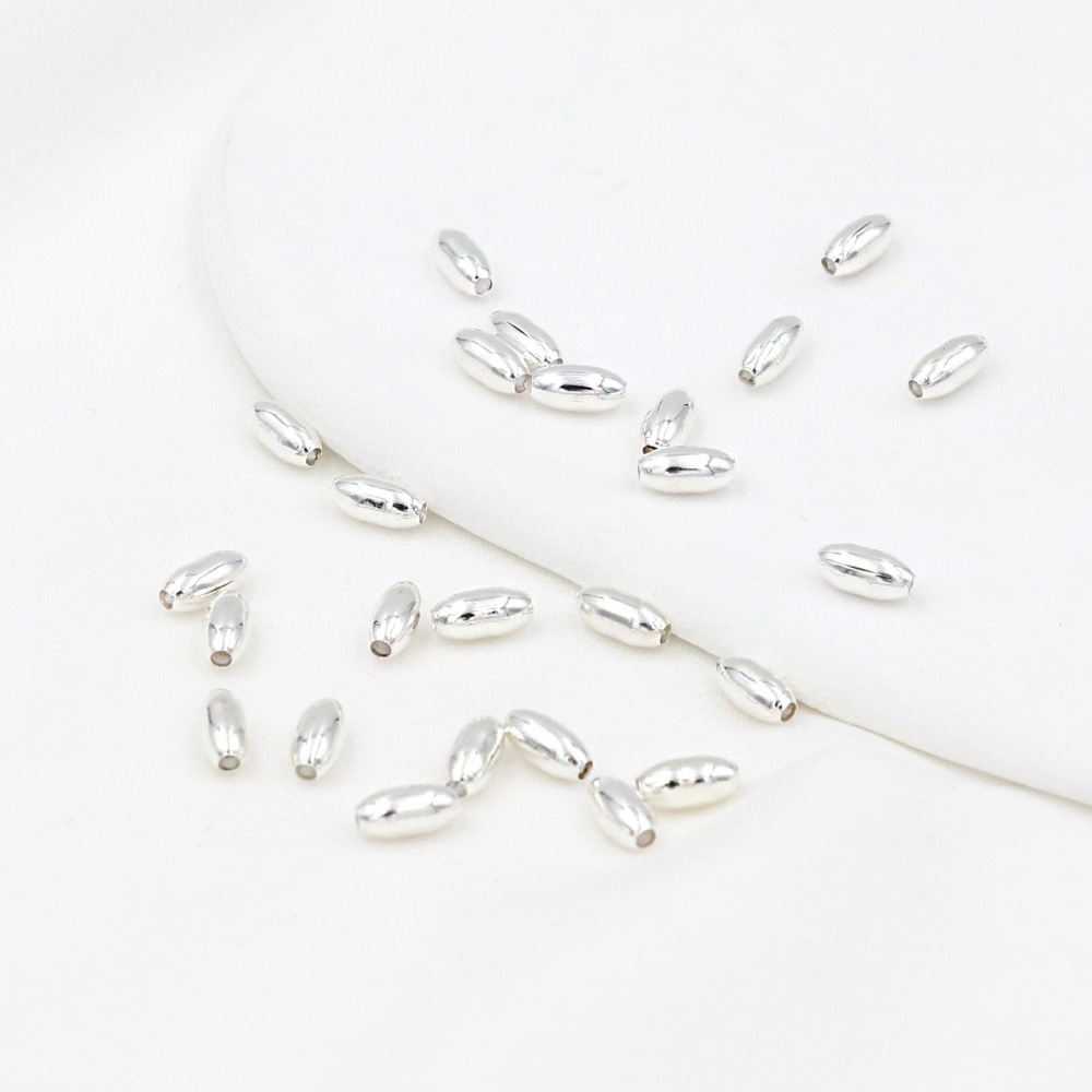 MYK3767-100 pieces/bag 18K seed beads, oval spacer beads, positioning beads