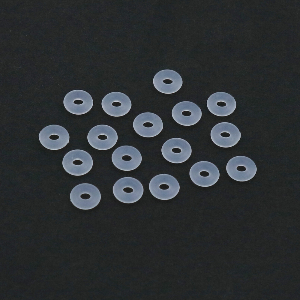 MYK3770-100 pieces/bag transparent bracelet/wristband silicone spacers