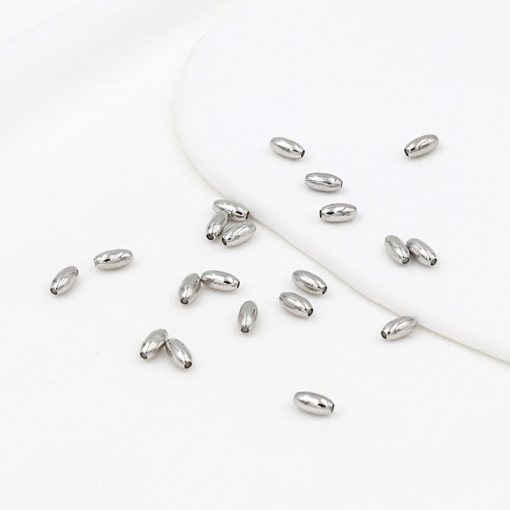 MYK3767-100 pieces/bag 18K seed beads, oval spacer beads, positioning beads