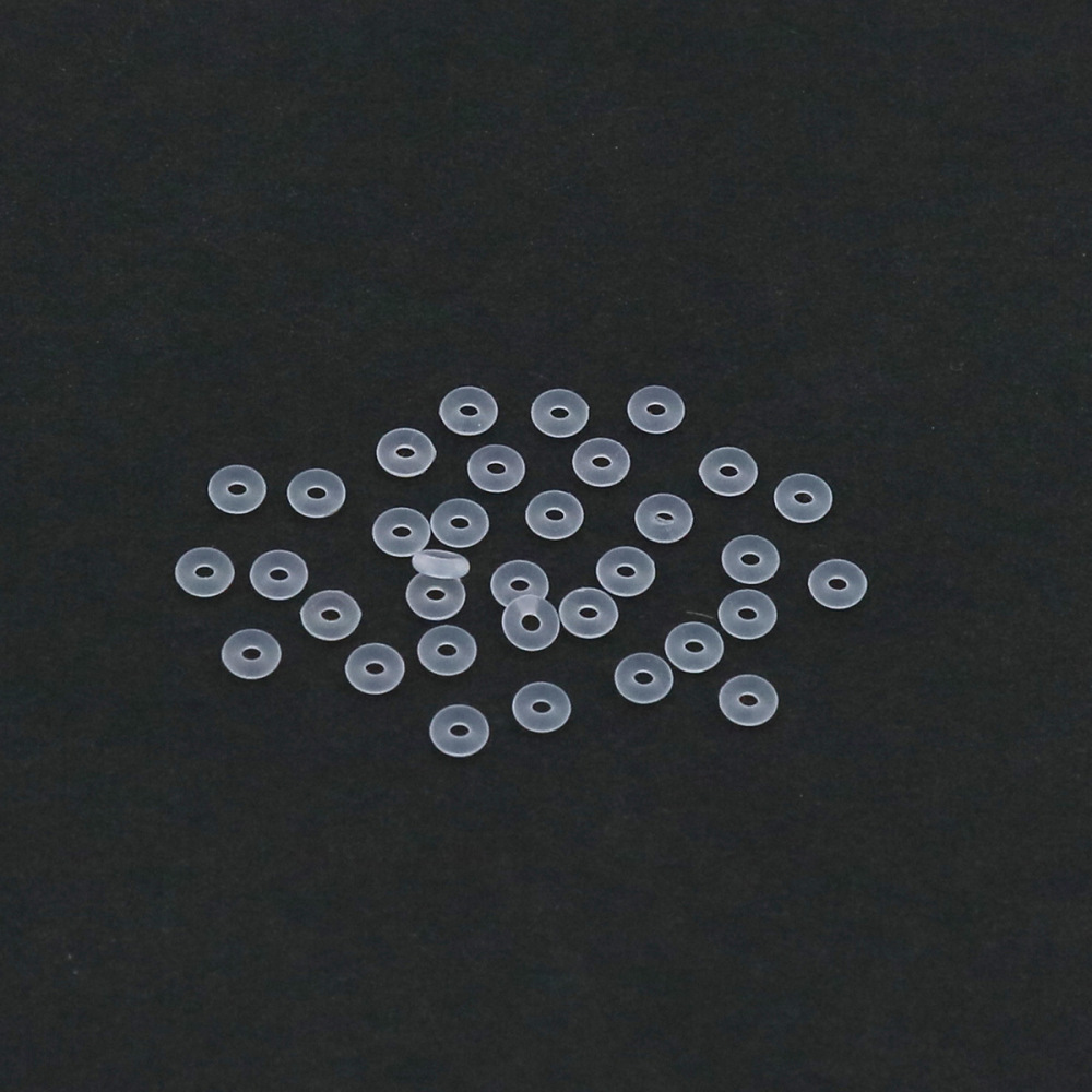 MYK3770-100 pieces/bag transparent bracelet/wristband silicone spacers
