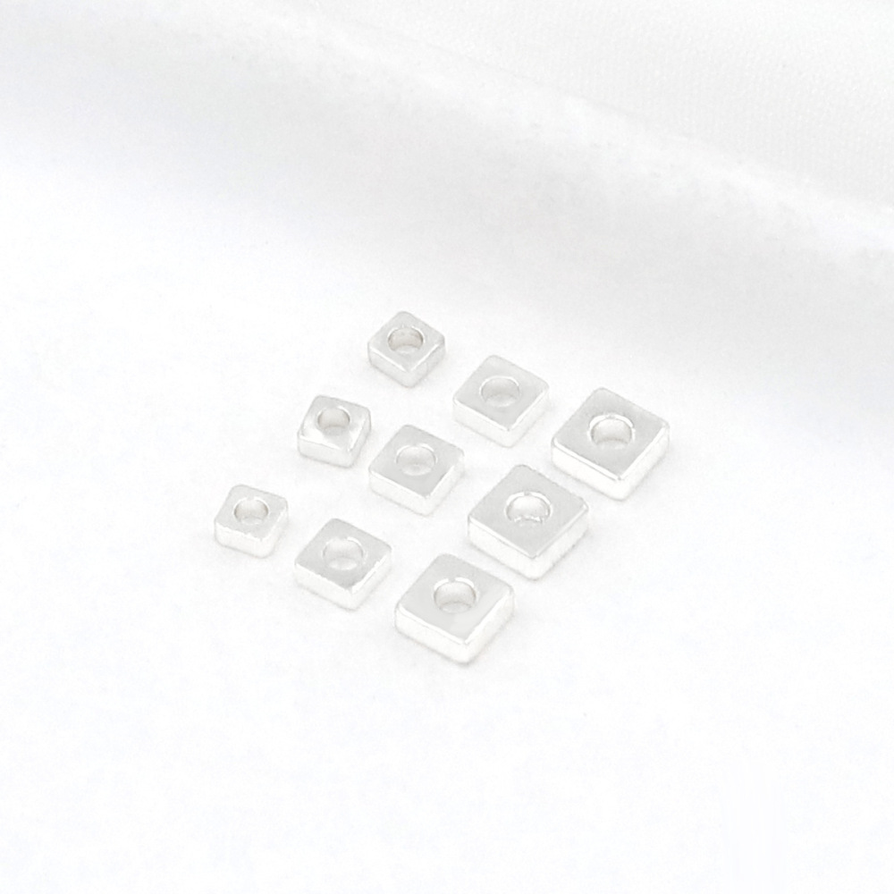 MYK3759-100 pieces/bag of 18K small gold beads and small square dividers