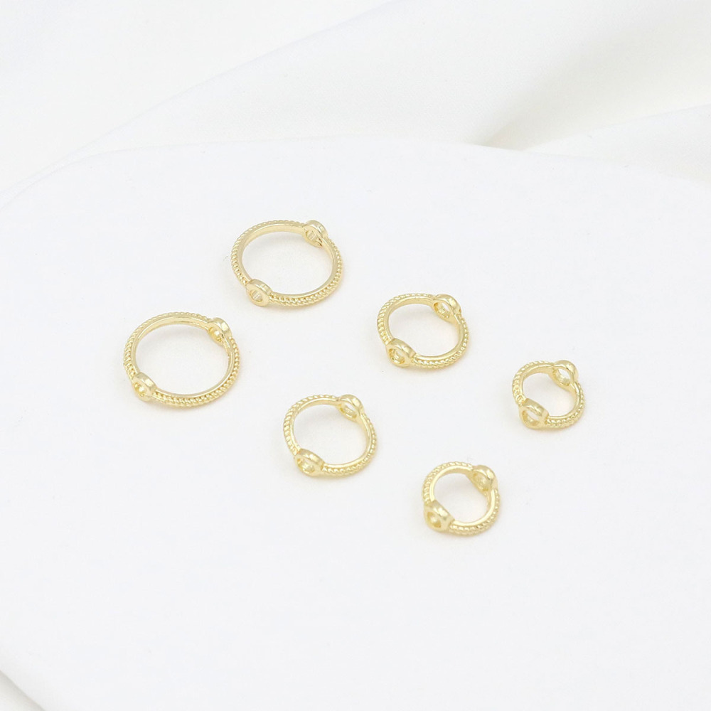 MYK3764-100 pieces/bag of lace-trimmed beaded rings