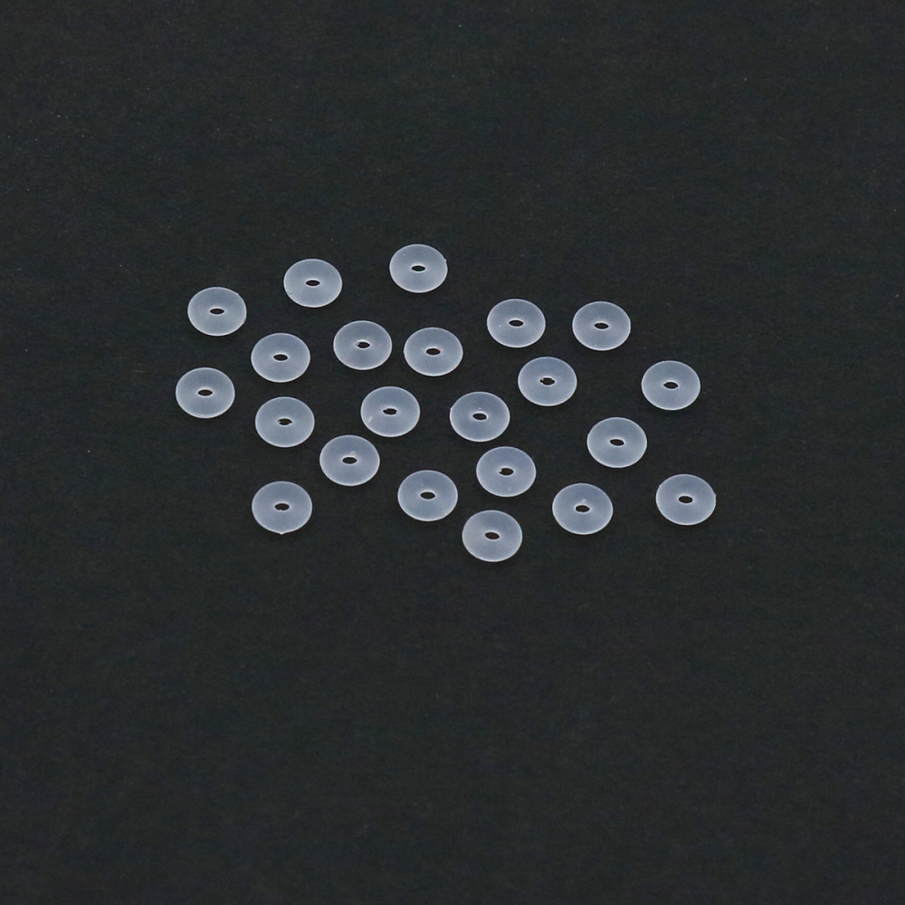 MYK3770-100 pieces/bag transparent bracelet/wristband silicone spacers