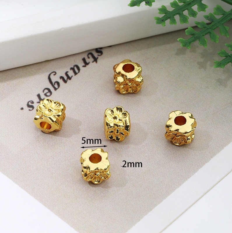 MYK3774-100 pieces/bag of 18K spacer bead DIY bracelet accessories