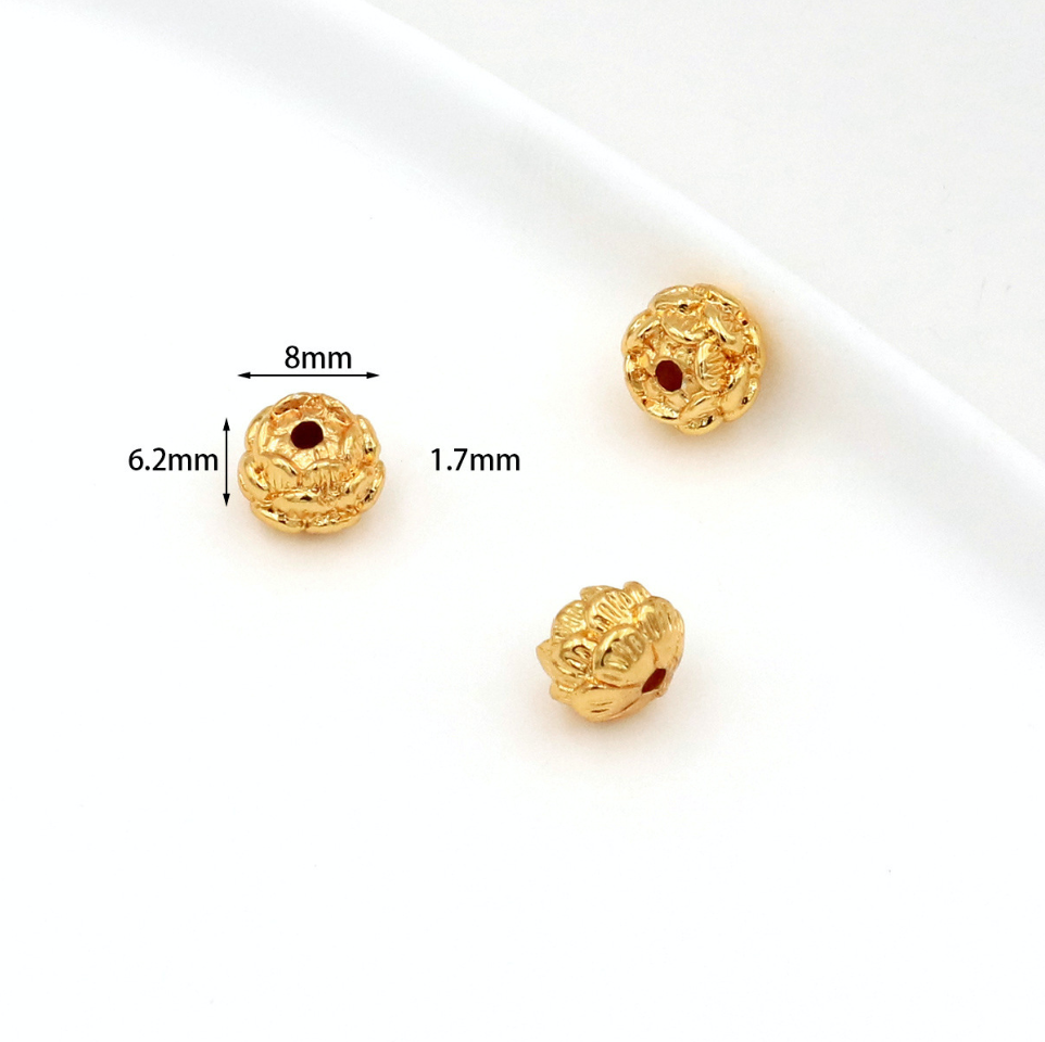MYK3774-100 pieces/bag of 18K spacer bead DIY bracelet accessories