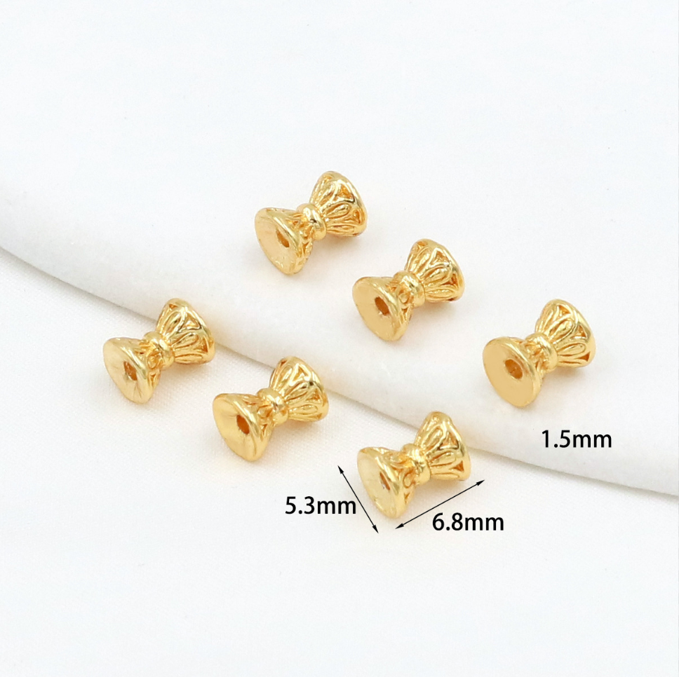 MYK3774-100 pieces/bag of 18K spacer bead DIY bracelet accessories