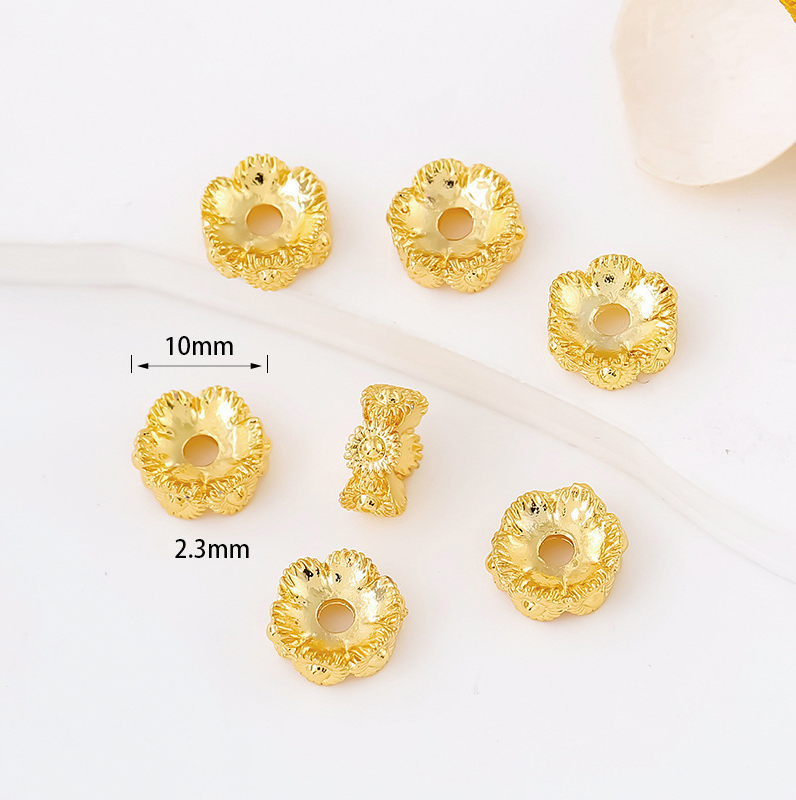 MYK3774-100 pieces/bag of 18K spacer bead DIY bracelet accessories