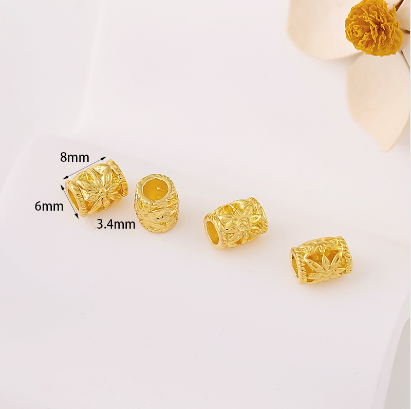 MYK3774-100 pieces/bag of 18K spacer bead DIY bracelet accessories