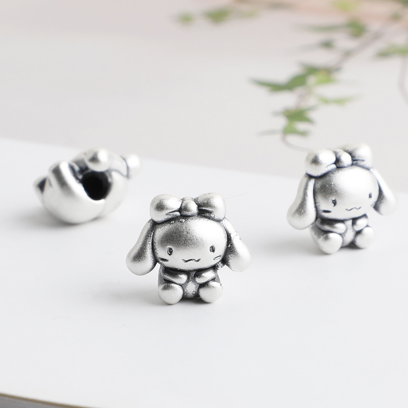 S999 Sterling Silver Spacer Beads for Dogs and Puppies - DIY Accessories