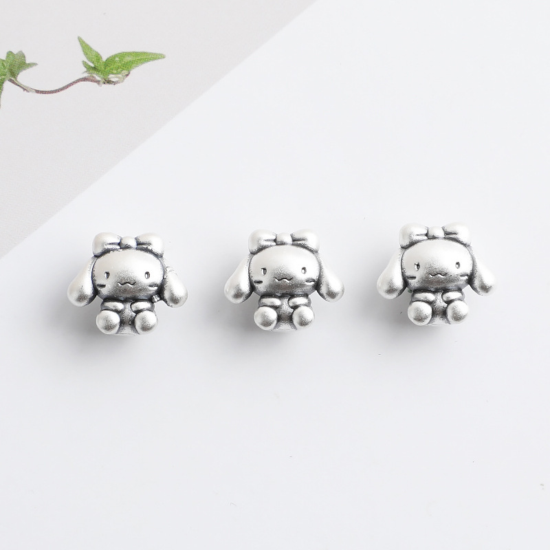 S999 Sterling Silver Spacer Beads for Dogs and Puppies - DIY Accessories