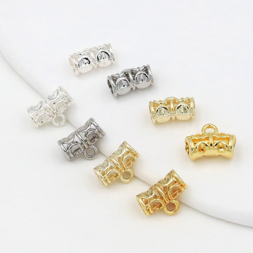 MYK3781-100 pieces/bag 18K round spacer bead pendant with pendant ring