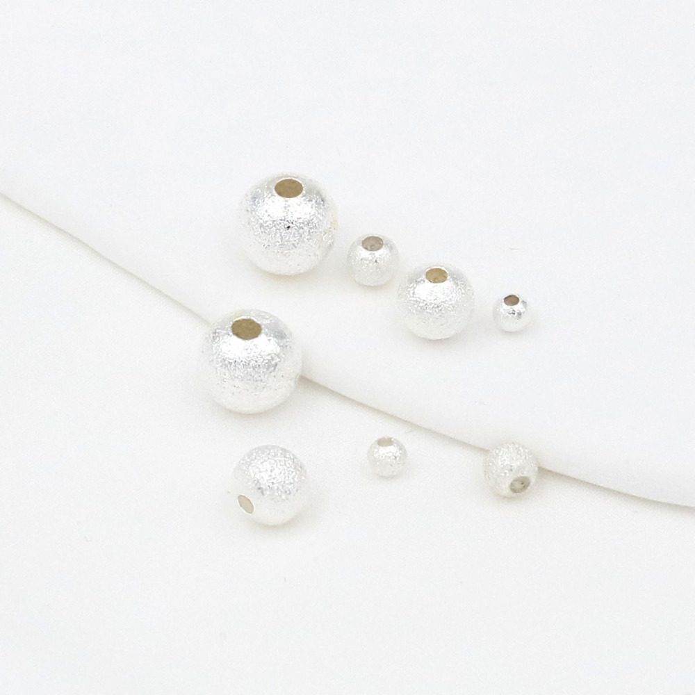 MYK3776-100 pieces/bag of 18K frosted beads for DIY spacer