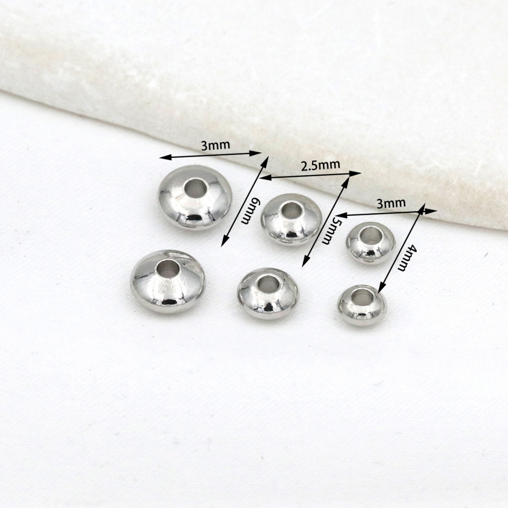 MYK3785-100 pieces/bag of 18K smooth UFO spacer beads