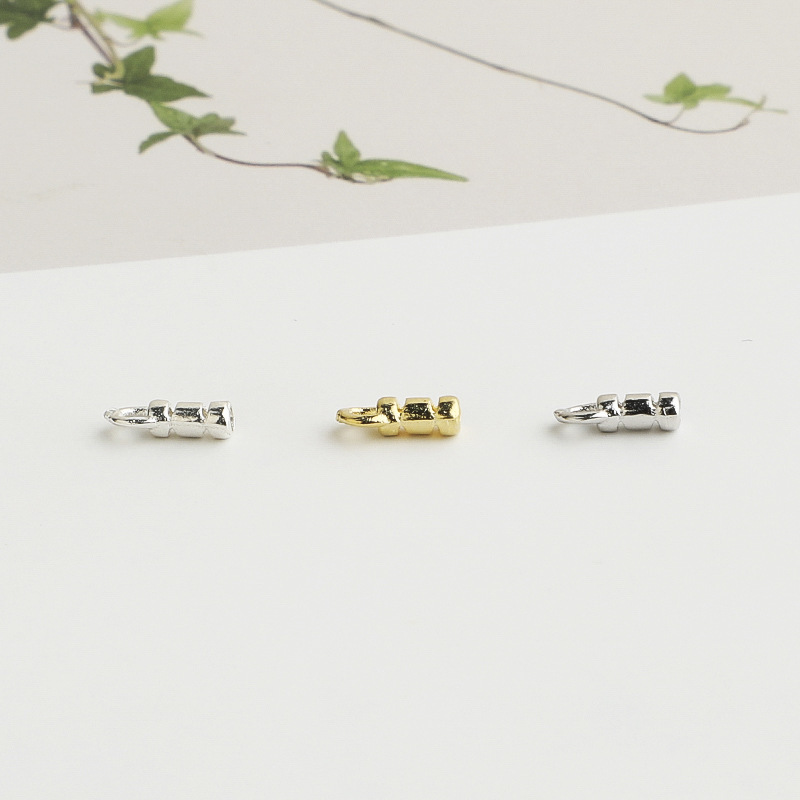 S925 Sterling Silver Clip-on Positioning Tube Finishing Buckle - DIY Accessory