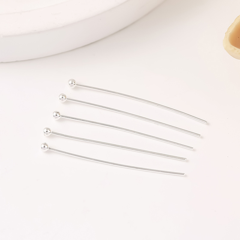 MYK3821-100 pieces/bag 18K gold round-headed ball pins, large pins, connecting pins