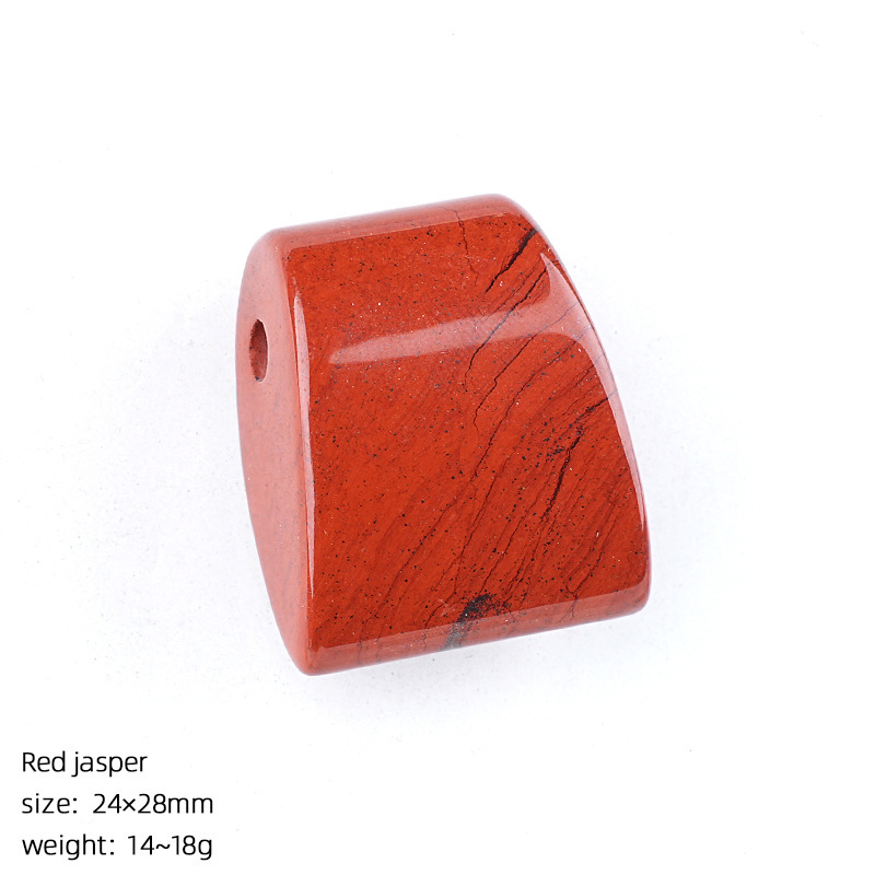 MYK4015-Large-hole natural crystal axe pendant