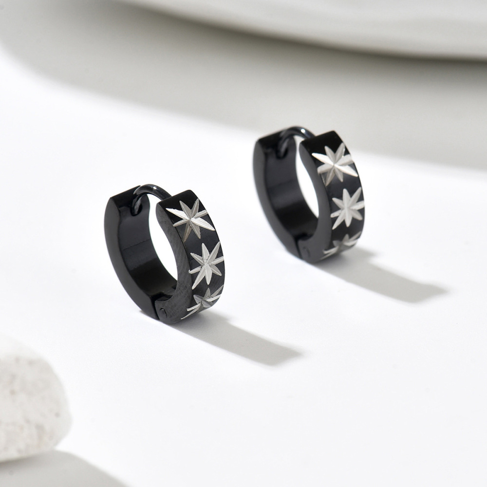 MYK4066-Trendy Starburst Geometric Earrings