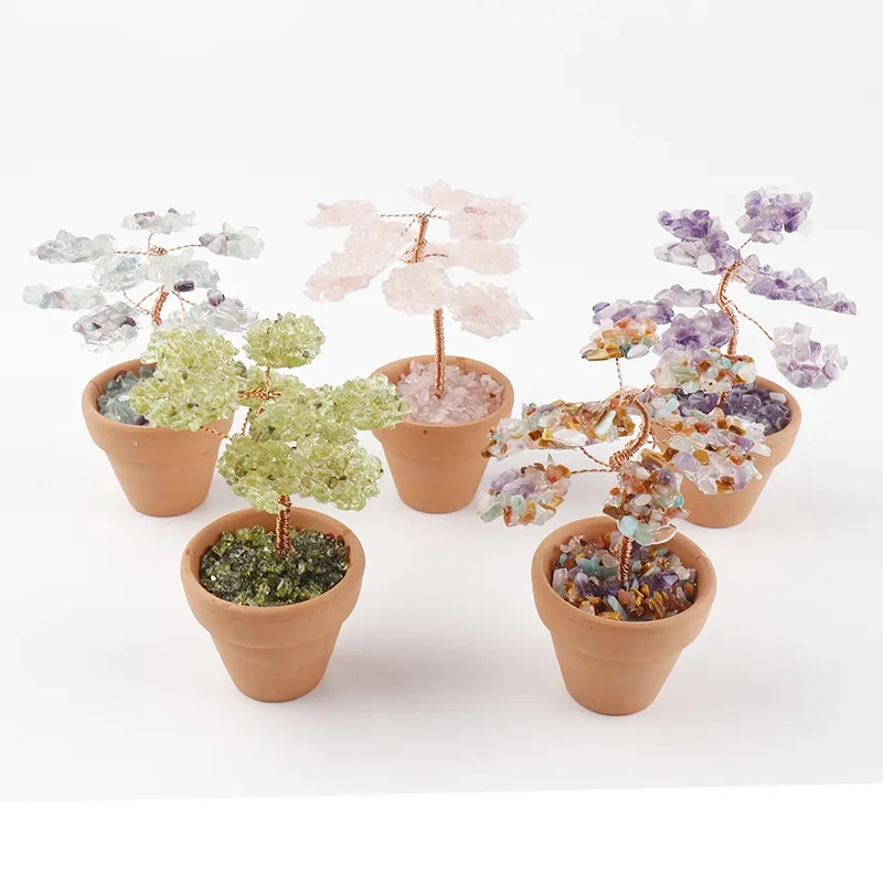 MYK4186-Custom Potted Gemstone Trees