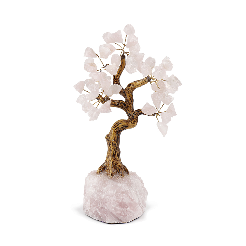 MYK4276-Custom Rose Quartz Gem Tree