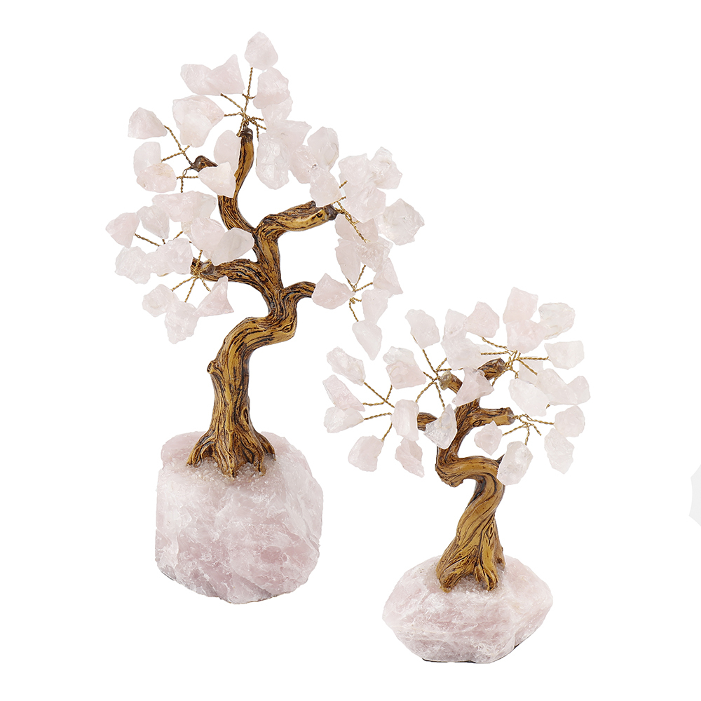 MYK4276-Custom Rose Quartz Gem Tree