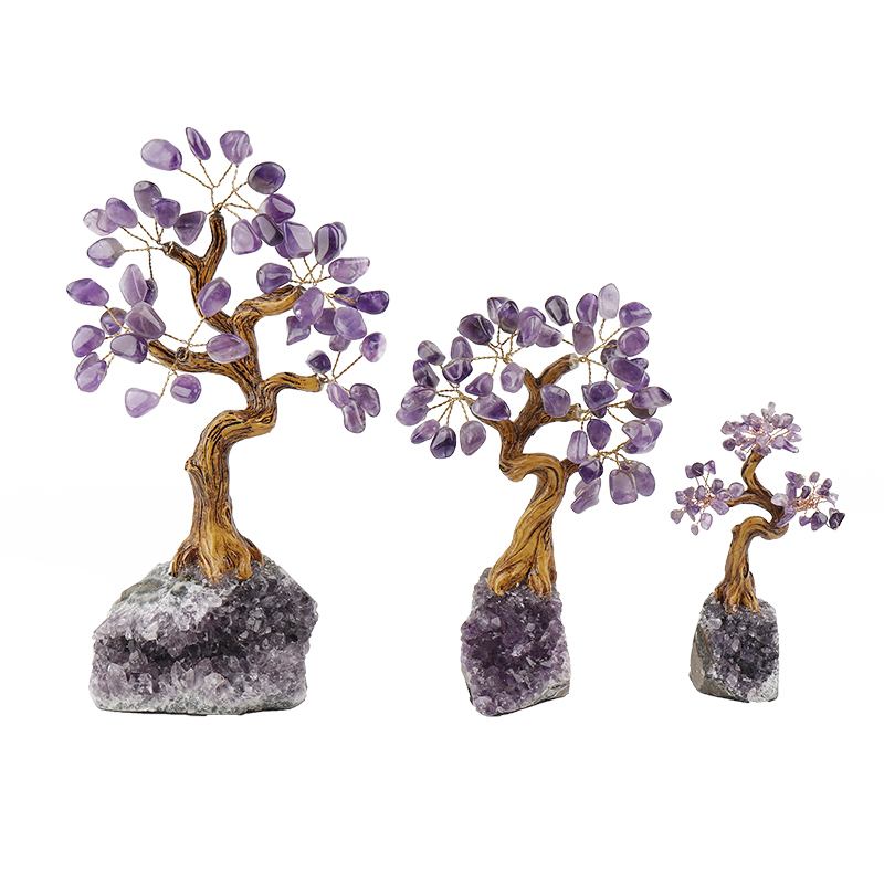 MYK4272-Custom Amethyst tumble gem tree