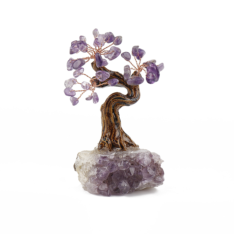 MYK4272-Custom Amethyst tumble gem tree