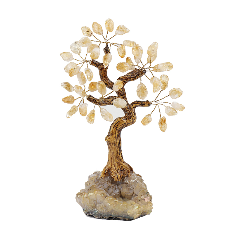 MYK4271-Custom Citrine tumble gem tree